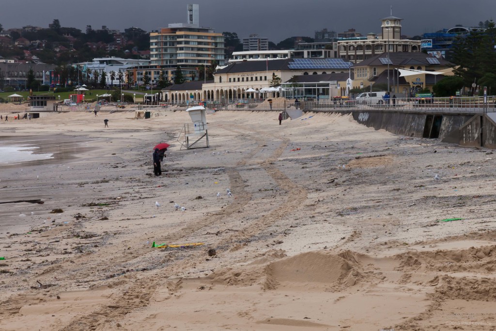 Sydney Super Storm at Bondi Beach.